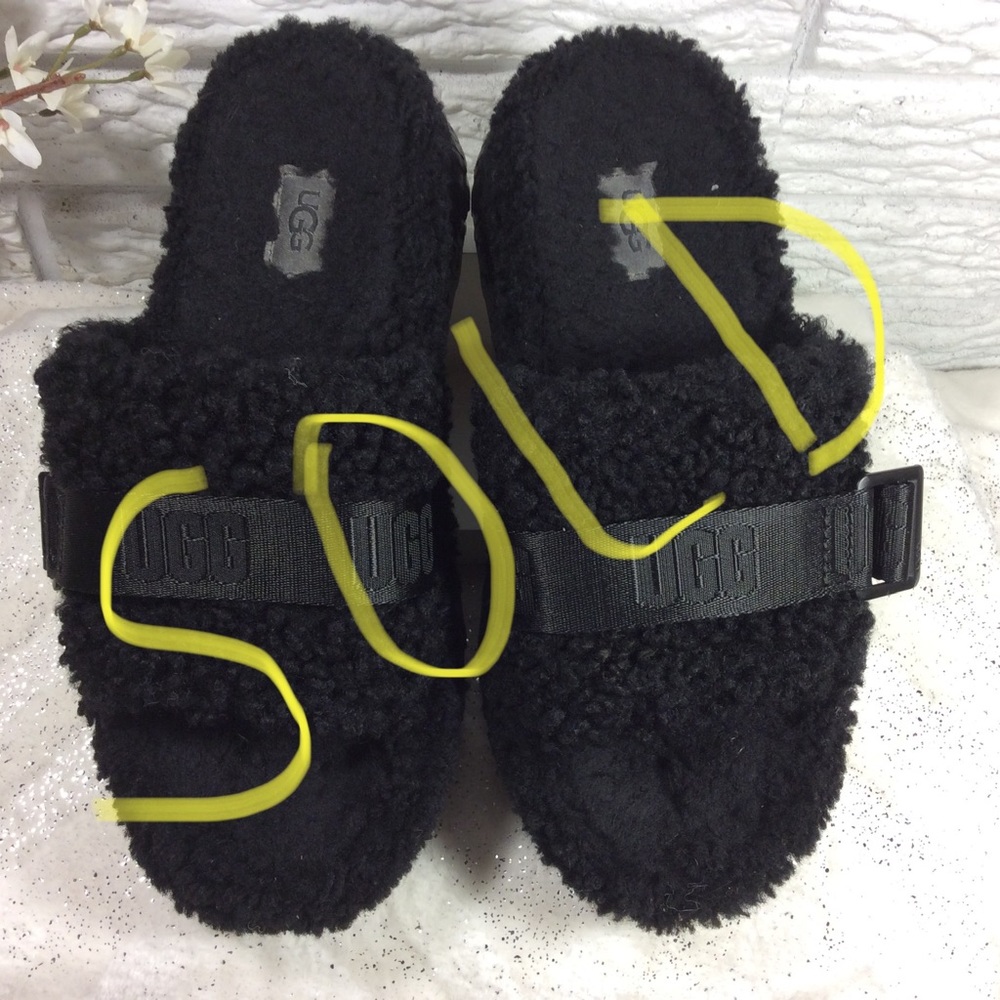 Ugg Fluffita Flatform Slides - image 1